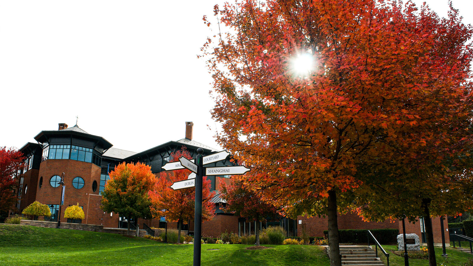 Champlain campus in the fall