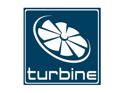turbine logo in navy