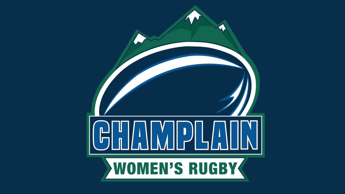 Women's Rugby Logo with blue background
