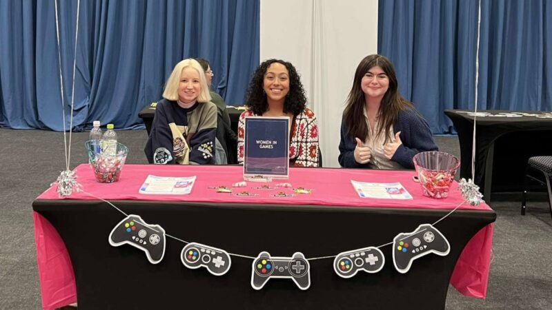 Women in games club tabling