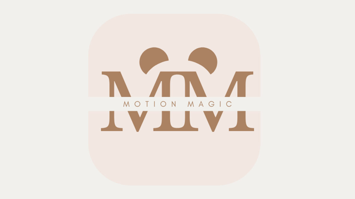 Motion Magic logo on a pink square background