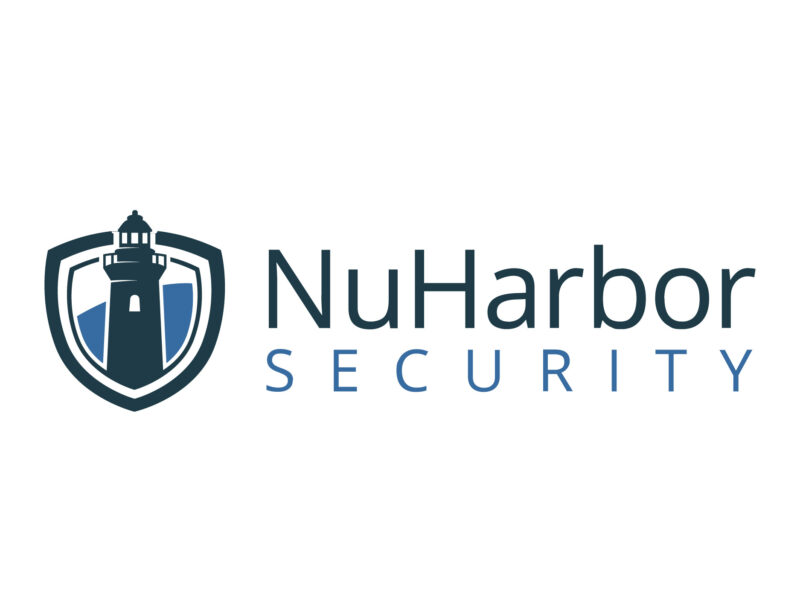 NuHarbor Security showing a lighthouse graphic