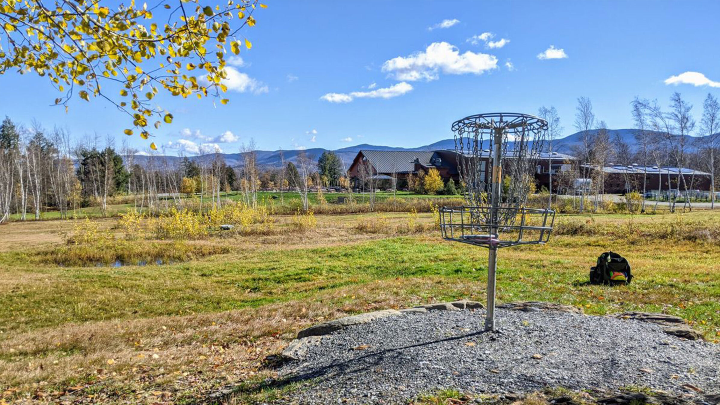 disc golf course among the mountains