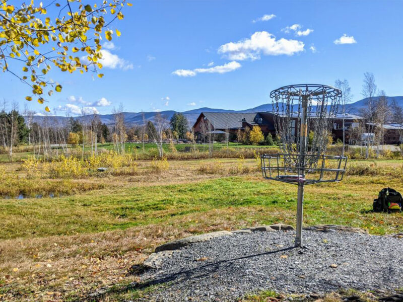 disc golf course among the mountains